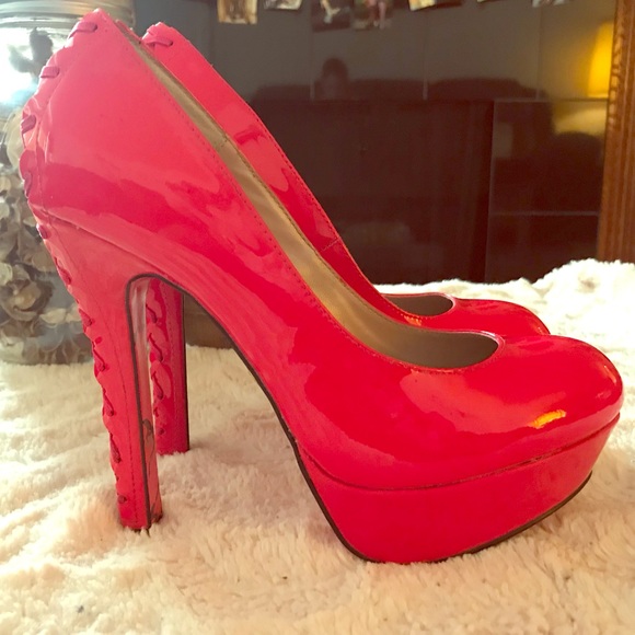 Millenial Betsey Johnson Pink “Dita” Heels - Picture 1 of 8